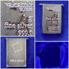 Lingot ARGENT Pur 999 VALCAMBI