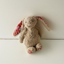 Doudou JELLYCAT Lapin BLOSSOM Beige 20cm Small - Fleurs Liberty