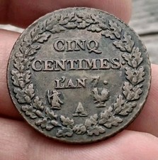 Monnaie Cinq Centimes Dupré