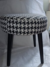 Tabouret pouf rond 40 cm pied