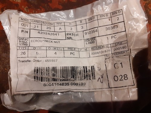 Ecrou neck nut - neck,