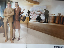 BURBERRY vintage Print Ad !! "Women's suit et large handbag "