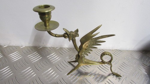 Bougeoir dragon bronze - bougeoir,