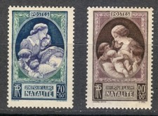 France 1939 MNH Mi 455-456 Sc
