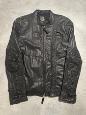2000s Marithé + François Girbaud Black Signature Biker Leather Jacket (M/L)