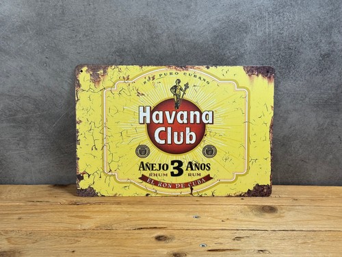Plaque métal havana club 020 - havana,