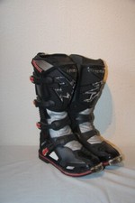 Original Bottes Moto Motocross  cuir HEBO NEOX noir gris rouge T : 41 neuf