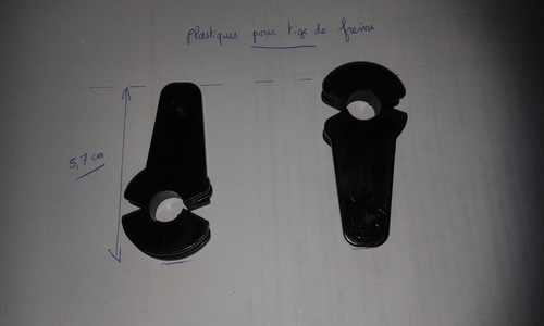 Plastique maintien pedale - maintien,
