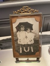 ancien cadre photo laiton et