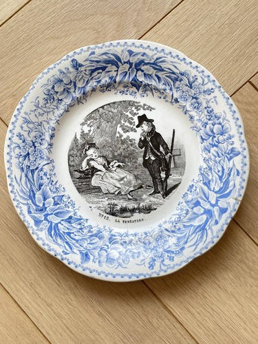 Ancienne assiette parlante - assiette,
