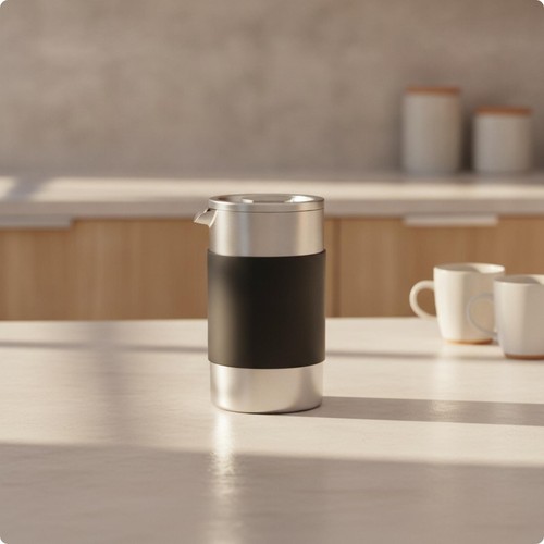 Cafetière piston inox - en,