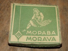 Vintage Morava Cigarette Box 20s Usine de tabac vide Nis, Ex Yougoslavie '92