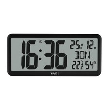 Horloge murale numérique geante XXL, 60.4525, avec température et humidité in...