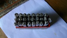25 Pièces Lettres et Chiffres à Frapper, 5mm Poinçon