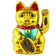 Chat chanceux signe porte