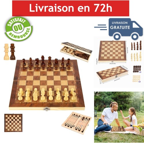 Jeu échecs bois - d'échecs,