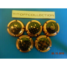 la série de 5 capsules de champagne générique chocolat cuivre