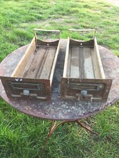 Lot 2 Tiroirs pour meubles STRAFOR  industriel en acier et laiton