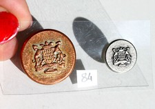 2 BOUTON UNIFORME ANCIEN - MILITAIRE DE LIVRÉE - ARMOIRIE DE BRETAGNE  D:14,22mm