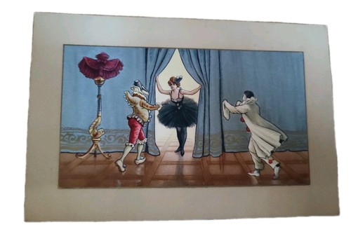 Cpa fantaisie pierrot - cpa,
