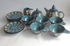 Service à thé céramique Paul JACQUET Savoie Poterie Art déco (72690)