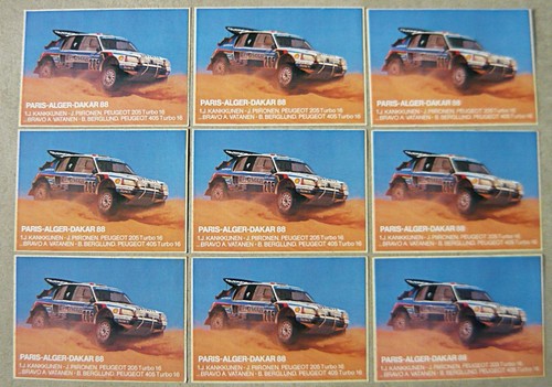 Lot ancien autocollant - 9,