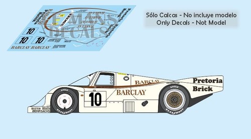 Autocollants porsche 956c - porsche, le