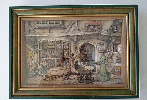 Tableau sous verre d - verre, en