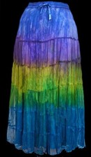 Jupe longue maille fantaisie