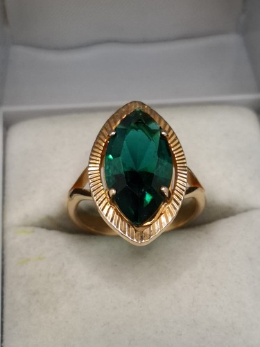 Ancienne bague plaqué or - bague, en