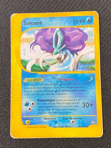 Carte pokémon suicune 147 - carte,