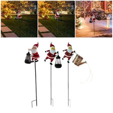 Lumière solaire de Noël Père Noël pour décoration extérieure de jardin,