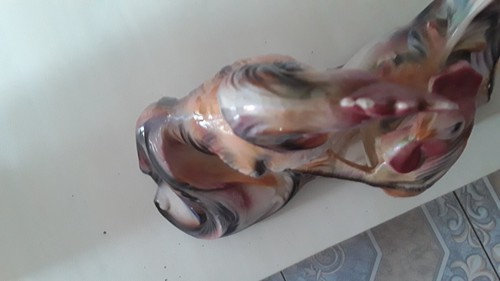 Statuette ceramique poules - statuette,