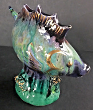 Lampe veilleuse « Poisson », dlg Vallauris, circa 1960, très bon état général.