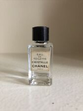 Ancienne Miniature Cristalle Chanel, flacon eau de toilette vide