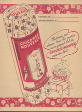 Ancien Protège-cahier Couverture "Chicorée LEROUX"