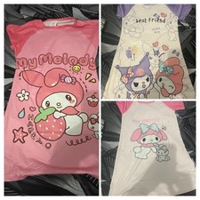 Lot De 3 Chemises De Nuit My Melody Et Kuromi Et Ses Amis 