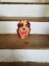 Masque de carnaval Chien Lady taille enfant vintage en celluloïd