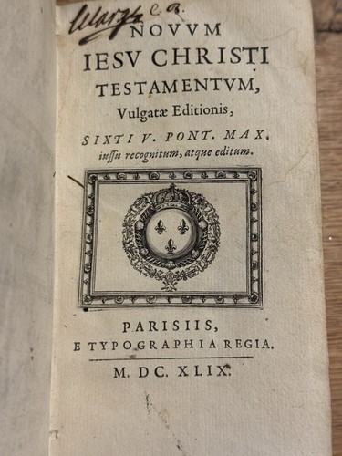Nouveau testament 1649 - 1649, –