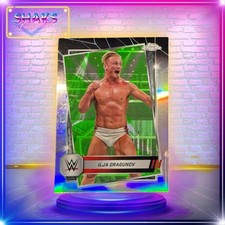 2025 Topps Chrome WWE Ilja Dragunov Neon Green & Black Refractor #47