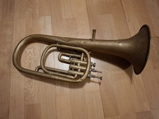 Ancien instrument de musique tuba trompette - instrument à vent - en l'état