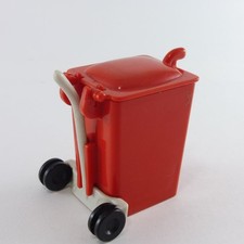 3397 Playmobil Poubelle Container Rouge 3470
