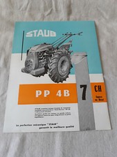 document publicitaire motoculteur  STAUB PP4B 1962