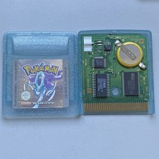 Jeu Gameboy - Pokemon Version Cristal - Nintendo Game Boy Version FRA pile Neuve
