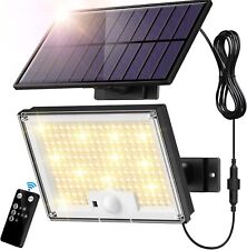Lampe Solaire Extérieur Détecteur de Mouvement Spot 172 LEDs pour Garage Jardin