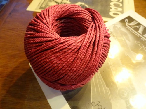 100 corde torsadée rouge - 100, m