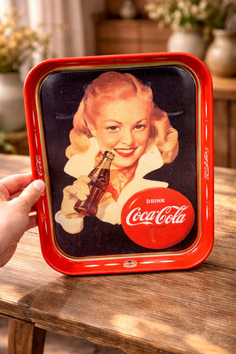 Plateau publicitaire coca cola - plateau, coca-cola