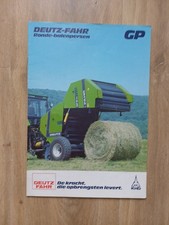NL(néerlandais)BROCHURE TRACTEUR PRESSES DEUTZ-FAHR GP PROSPEKT TRAKTOR TRACTOR 