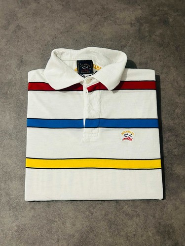 Polo paul shark blanc avec - paul,