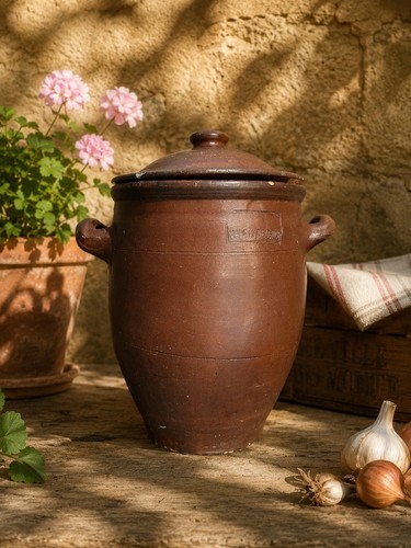 Pot jarre ancienne en grès - /,